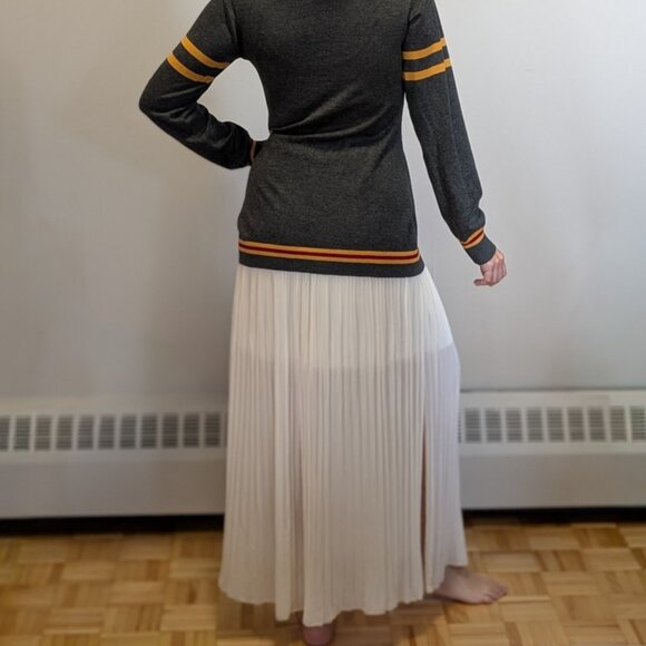 Pleated Satin Skirt - Picture 2 of 5